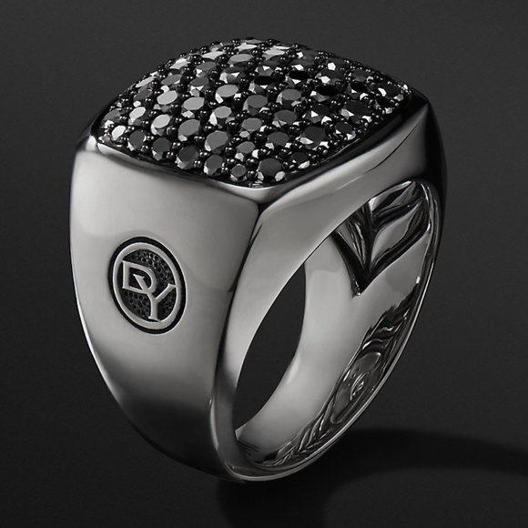 David Yurman Other - DAVID YURMAN Men's Pavé Black Diamond Ring